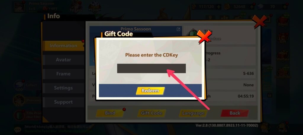 Three Kingdom Hero Wars Gift Codes