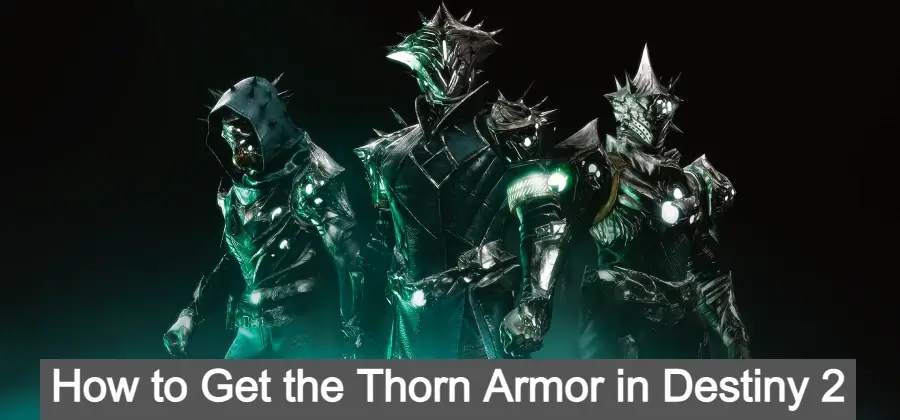 How to Get the Thorn Armor in Destiny 2